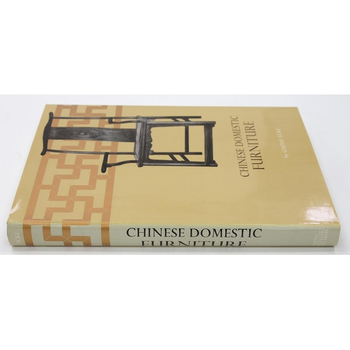 467 - ECKE (GUSTAV) - CHINESE DOMESTIC FURNITURE, FACISMILE EDITION, ILLUSTRATED, CLOTH, DUST JACKET, VERM... 