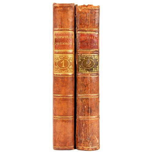 695 - BOSWELL, JAMES THE LIFE OF SAMUEL JOHNSON London, Henry Baldwin, 1791, first edition second state (w... 