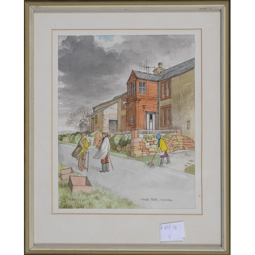 670 - ARMSTRONG (IONICUS),&nbsp; FL 20TH CENTURY -&nbsp; MOLLINGTON, CHESHIRE, SIGNED WATERCOLOUR, 25 X 32... 