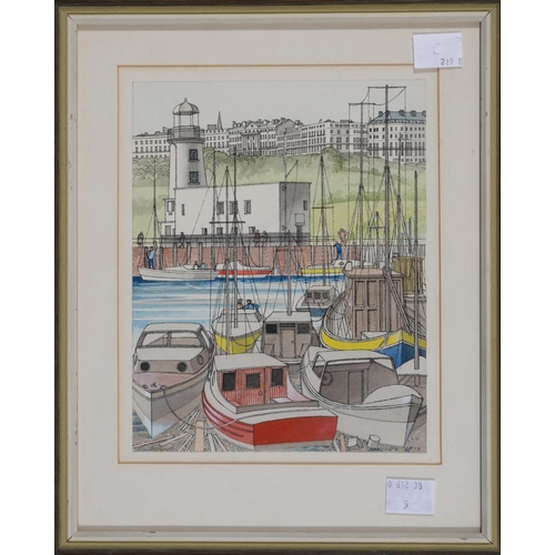670 - ARMSTRONG (IONICUS),&nbsp; FL 20TH CENTURY -&nbsp; MOLLINGTON, CHESHIRE, SIGNED WATERCOLOUR, 25 X 32... 