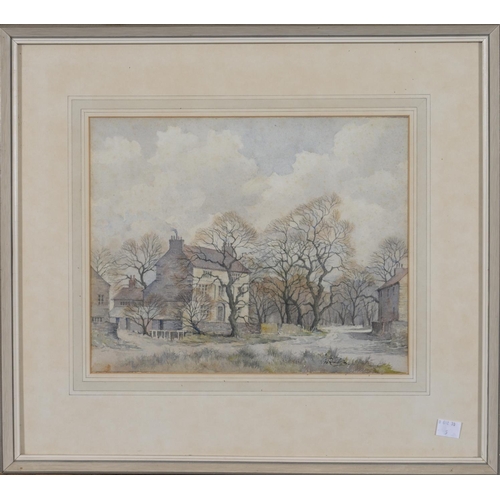 670 - ARMSTRONG (IONICUS),&nbsp; FL 20TH CENTURY -&nbsp; MOLLINGTON, CHESHIRE, SIGNED WATERCOLOUR, 25 X 32... 