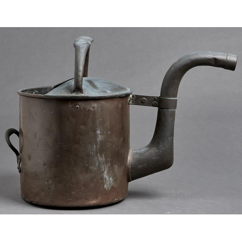 1088 - A Victorian copper watering can, 40cm h x 52cm