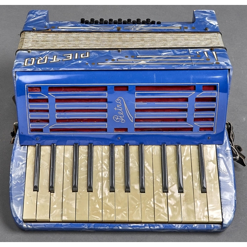 1129 - A Pietro cased piano accordion, c1960's, 36cm w