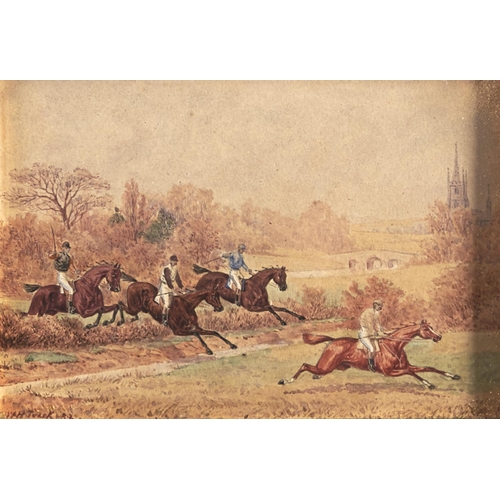 1363 - William Henry Tuck (1840-1922) - In the Lead; Over the Sticks, a pair, both signed and dated '82, wa... 