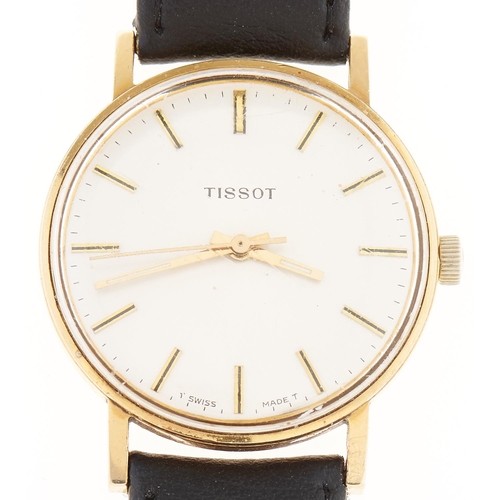 295 - A Tissot gold plated gentleman's wristwatch, maker's box