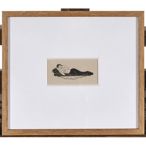 1317 - Eric Gill, ARA (1882-1940) - Girl Sleeping, 1925, wood engraving, from the Clevedon edition of 480, ... 