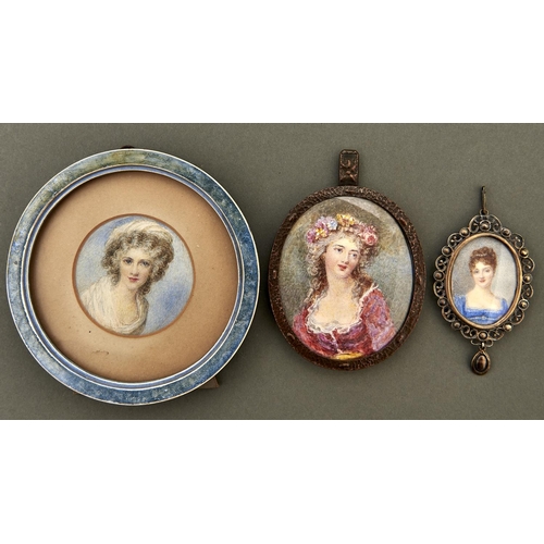 1015 - Attributed to Mabel Alma Littlebury (exhibited 1913-1929) after Richard Cosway - Portrait Miniature ... 