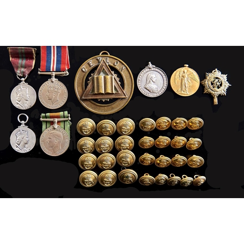 1096 - WWI, Victory Medal 17591 Pte H S Cook Manch R, Coronation Medal 1953; other medals and miscellaneous... 