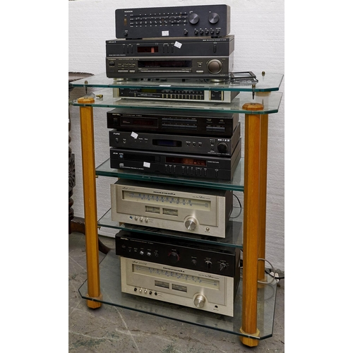 1492 - Various Hi-fi separates, to include a Voxson stereo tuner, model R303, Arcam Delta 150 monitor stand... 