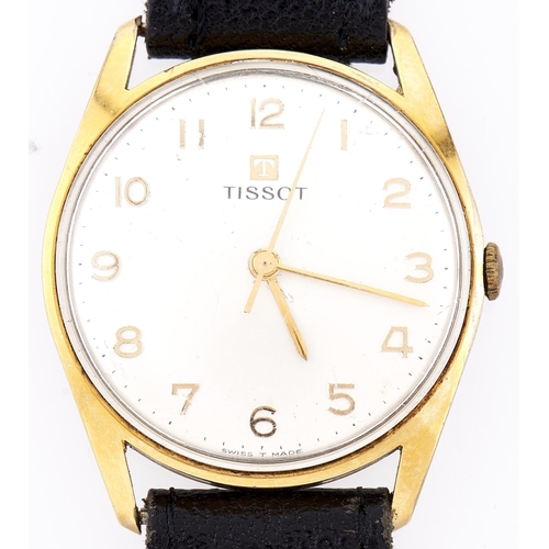 333 - A Tissot gold plated wristwatch, 32mm