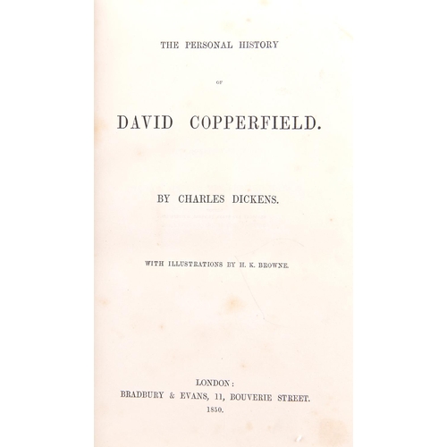 419 - Dickens (Charles) - The Personal History of David Copperfield, 8vo (221 x 135mm), first edition in b... 