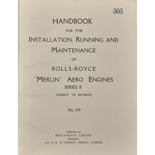 1286 - Aeronautica. Rolls Royce Ltd - Handbook for the Installation Running and Maintenance of Rolls-Royce ... 