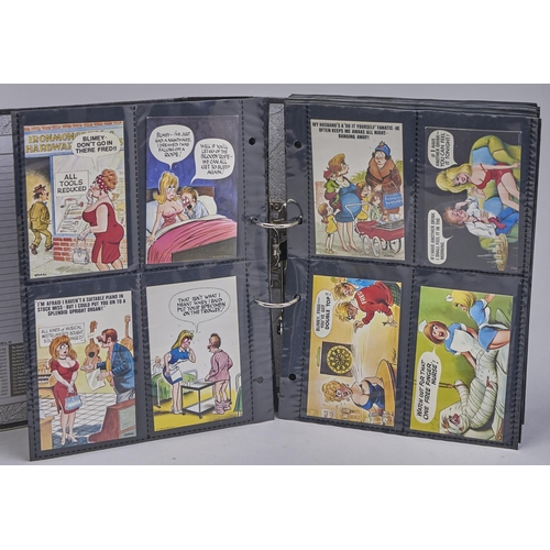1320 - A collection of Bamforth 'Comic' Series saucy postcards, designed by Taylor, Fitzpatrick or Chas, mi... 