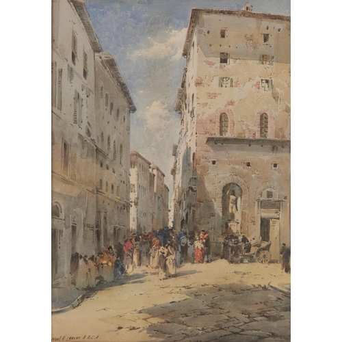 1448 - Noel Harry Leaver (1889-1951) - Street in an Arab Town,  signed, watercolour, 36 x 25.5cm... 