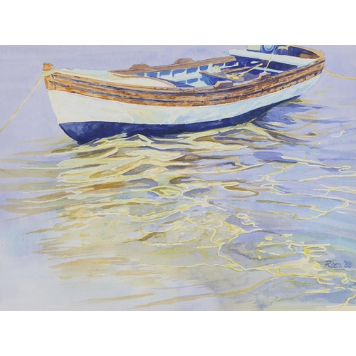 1496 - British School, 1988 - Reflections, signed (Reer) and dated, watercolour, 38 x 51cm