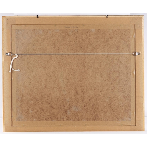 1511 - Frank W Porter (19th / 20th c) - Interior of a Panelled Room, signed, watercolour, 23 x 33.5cm... 