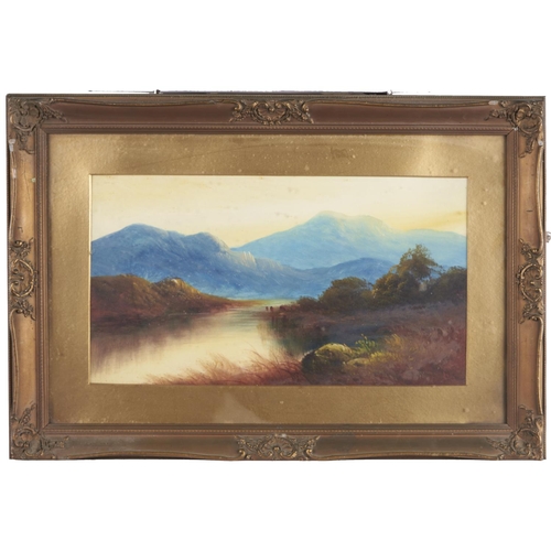 1548 - British School, late 19th c - Mountainous Landscapes, a set of four, oil on board, 25 x 45cm (four)... 