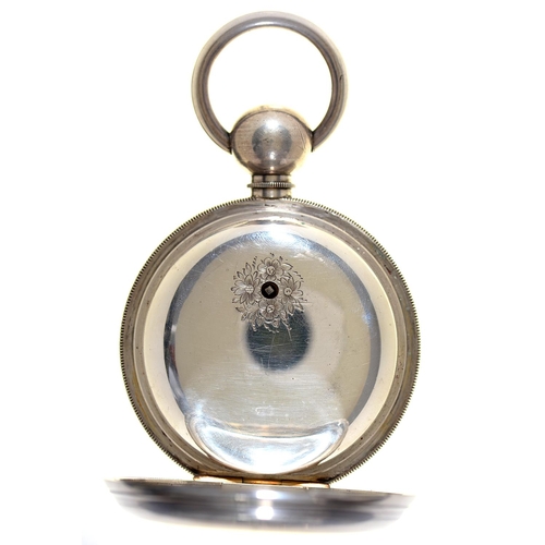 98 - A fine and rare English silver verge watch of unusual size, Morris Tobias, London, No 581, with jewe... 