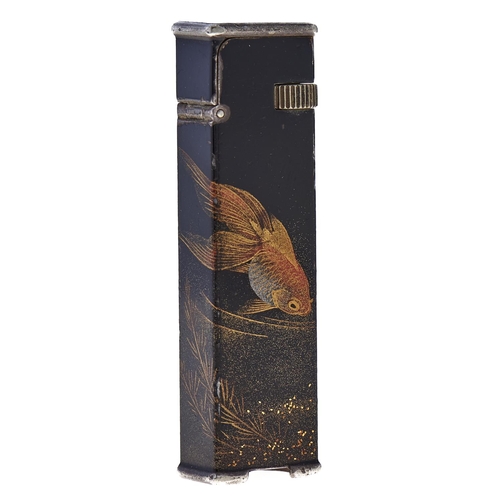 A Dunhill Namiki lacquer tallboy lighter, c1930, decorated with