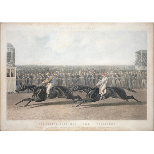 869 - John Harris II after John Frederick Herring Senior - The Flying Dutchman and Voltigeur from Fores's ... 