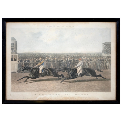 869 - John Harris II after John Frederick Herring Senior - The Flying Dutchman and Voltigeur from Fores's ... 