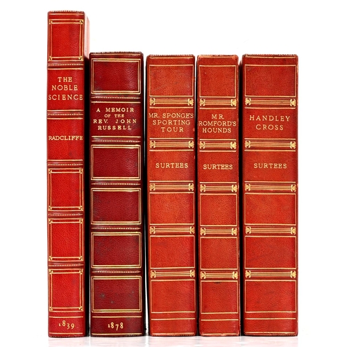 367 - Bindings. Radcliffe (F. P. Delme) - The Noble Science: A Few General Ideas on Fox-Hunting for the Us... 