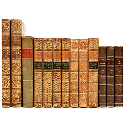 377 - Morgan ( Lady [Sydney]) - Italy, two volumes, half titles, contemporary calf ruled gilt, spine gilt,... 