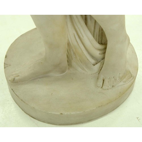 177 - An Italian statuary marble sculpture of the Venus Italica after Antonio Canova, Rome, c1840, 71cm hR... 