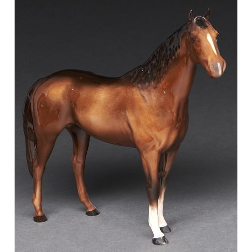 281 - A Beswick model of a stallion, 31cm h, printed mark