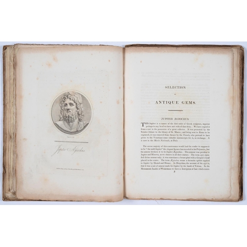 309 - Gems Selected from the Antique with Illustrations, engraved title and plates, publisher's boards, so... 