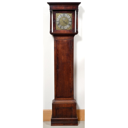 577 - A George III fruitwood and oak 30 hour longcase clock, Tho. Baxter Conderton, the 10