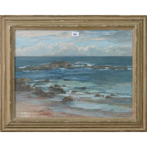 699 - John Heritage-Peters FRSA (1891-1965) - Sennen Cove Cornwall, signed and dated 1948, signed and date... 