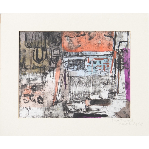 719 - Dominic Theobald (1963 - ) - Pin Mill Study 2, etching, signed by the artist in pencil, dated '91, i... 