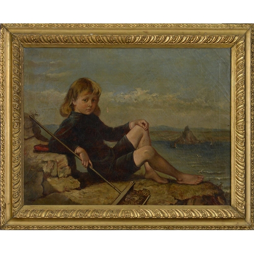 730 - Catherine Barbara Sotheby (1870-1952) – Portrait of Cuthbert Leicester-Warren on Rocks above Mount B... 