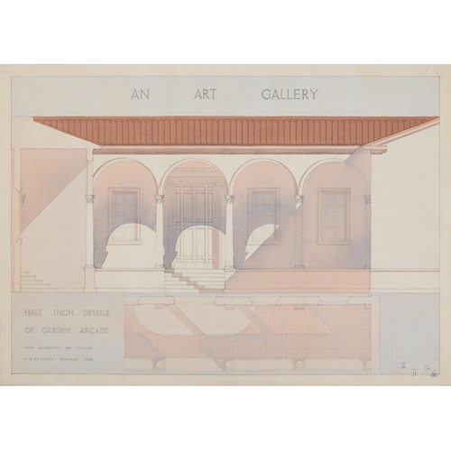 767 - Architectural drawings. A collection, 20th c, including sketch design of Rural Decay by D M Bamford,... 