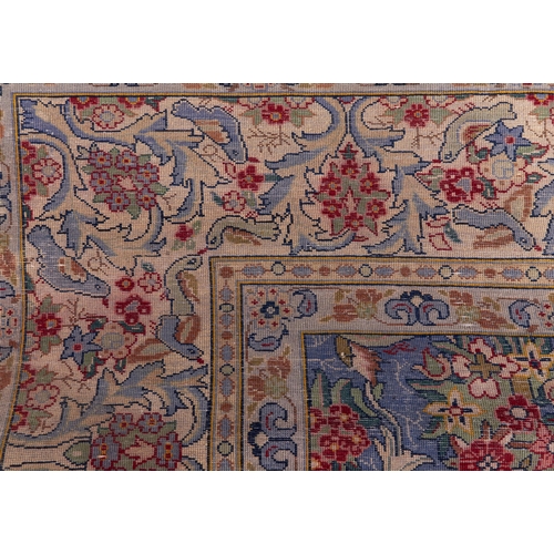 874 - A Persian design blue ground rug, circa mid 20th c,  280 x 400cm