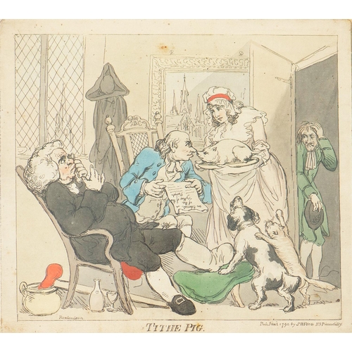 1122 - Isaac Robert Cruikshank (1789-1856) - The Political Toy-Man, etched caricature, hand coloured, ... 