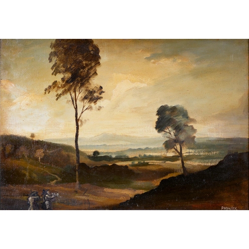 1132 - Philip Hugh Padwick RBA, ROI (1876-1958) - Landscape, signed, oil on canvas laid on board, 34 x 49.5... 