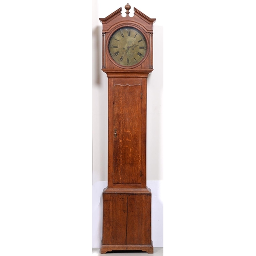 1255 - A George III oak 30 hour longcase clock, Whitehurst Derby, the 13