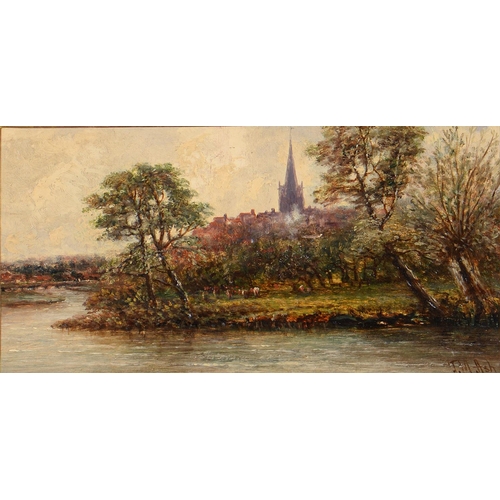 1164 - Thomas Morris Ash (1851-1935) - Coleshill Warwickshire, signed, signed again and inscribed verso, oi... 