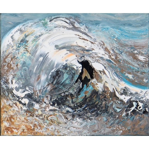 1169 - Maggi Hambling CBE (1945 - ) - Big Summer Wave, signed and dated verso (HAMBLING 2010), oil on canva... 