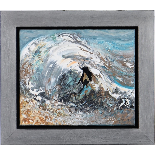 1169 - Maggi Hambling CBE (1945 - ) - Big Summer Wave, signed and dated verso (HAMBLING 2010), oil on canva... 