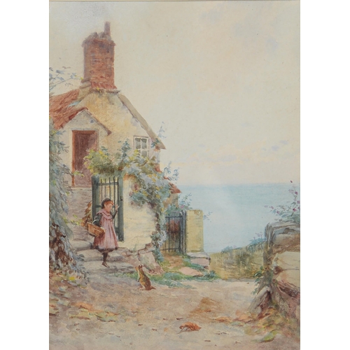 1190 - Benjamin David Sigmund (1857-1947) - Shelley's Cottage Lynmouth, watercolour, 23 x 17cmProvenance: B... 