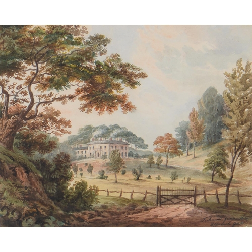 1192 - Jane Hill of Hawkstone Manor (1808-1894) - Tickwood Hall Shropshire, inscribed Tickwood from the app... 