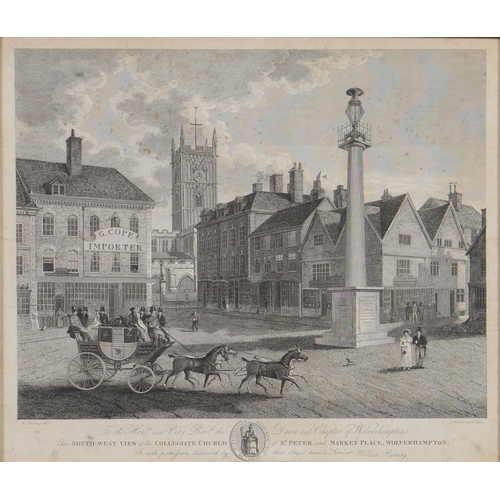 1193 - John Whessell (c1760-after 1820) after John Fleeming - South West View of the Church of St Peter and... 