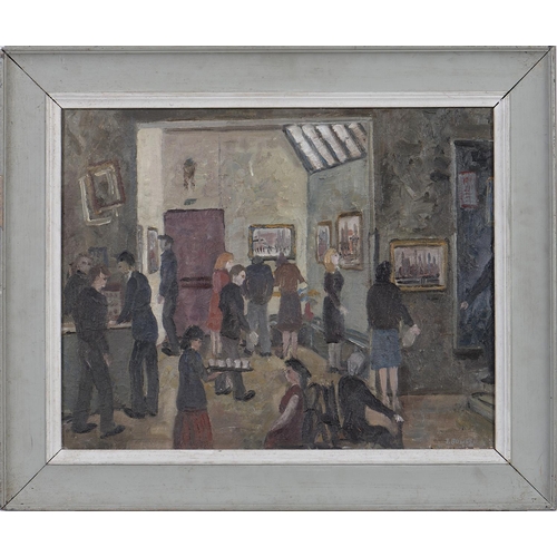 1206 - John Bowes (1899-1974) - Private View at the Mid-Day Studios, signed and inscribed with the title an... 