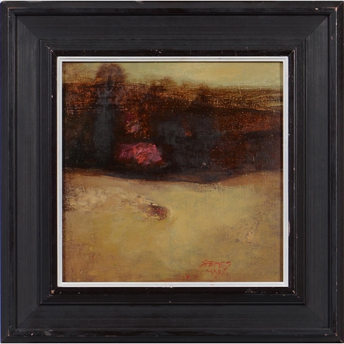 1214 - Maria Hlavinka Stenes (20th c) - Silence, signed, oil on board, 28 x 28cm