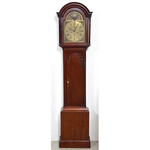 1241 - Channel Islands interest. A George III eight day mahogany longcase clock, Jean Gruchy Jersey, the 12... 