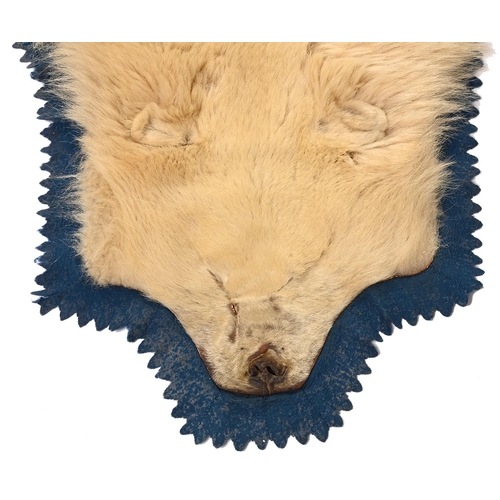 1346 - Taxidermy. A polar bear skin rug, Rowland W Ward Ltd, early 1970'sProvenance: Shot by the vendor, a ... 