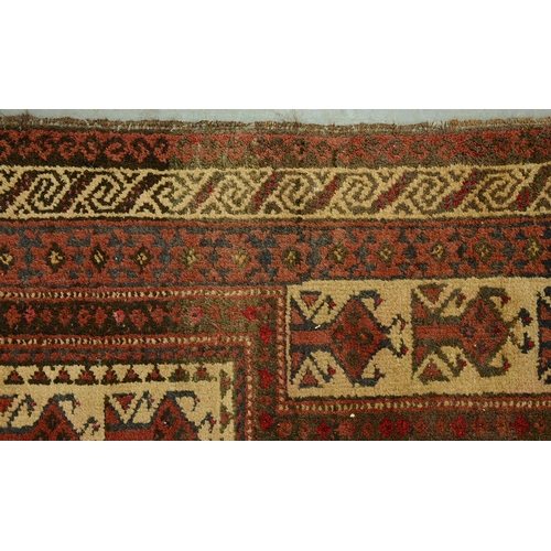 1370 - An antique Caucasian rug, 87 x 150cm